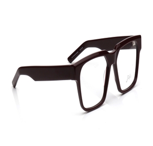 Image 2 of Maroon Square Eyeglasses for Men and Women from Zefr Available at Titan Eye+
