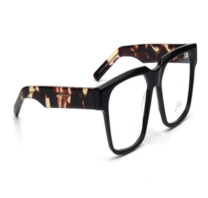 Image 2 of Black Square Eyeglasses for Men and Women from Zefr Available at Titan Eye+