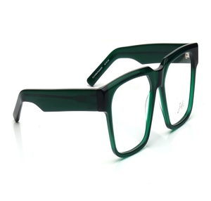 Image 2 of Green Square Eyeglasses for Men and Women from Zefr Available at Titan Eye+
