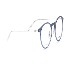 Image 2 of Blue Round Eyeglasses for Men from Montblanc Available at Titan Eye+