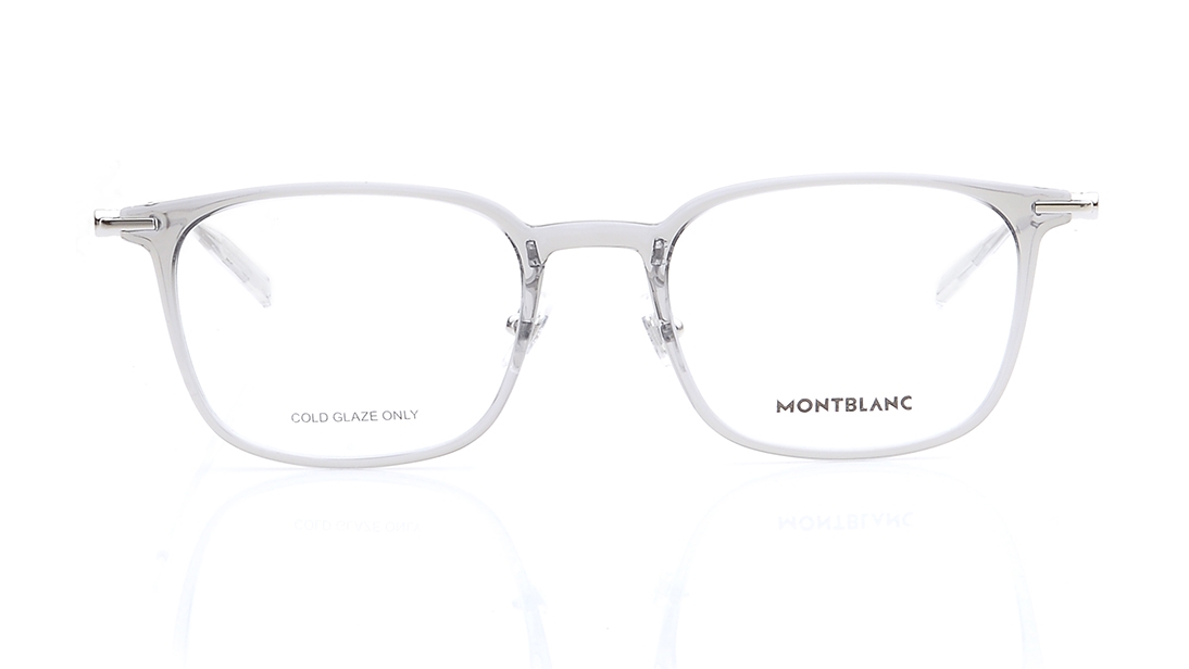 Image 1 of Grey Rectangle Eyeglasses for Men from Montblanc Available at Titan Eye+
