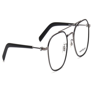 Image 2 of Black Navigator Eyeglasses for Men from Montblanc Available at Titan Eye+