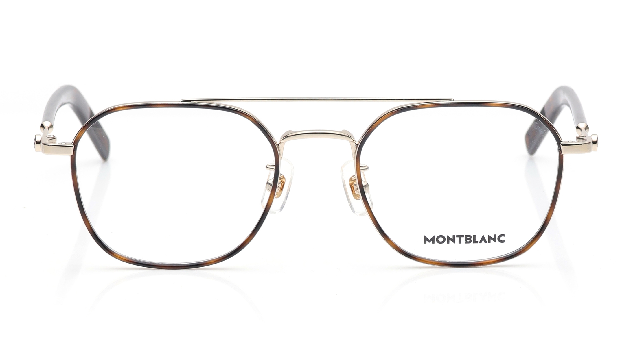 Image 1 of Havana Navigator Eyeglasses for Men from Montblanc Available at Titan Eye+