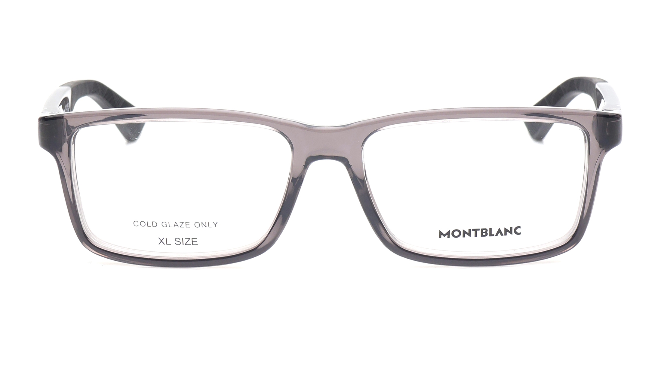 Image 1 of Grey Rectangle Eyeglasses for Men from Montblanc Available at Titan Eye+