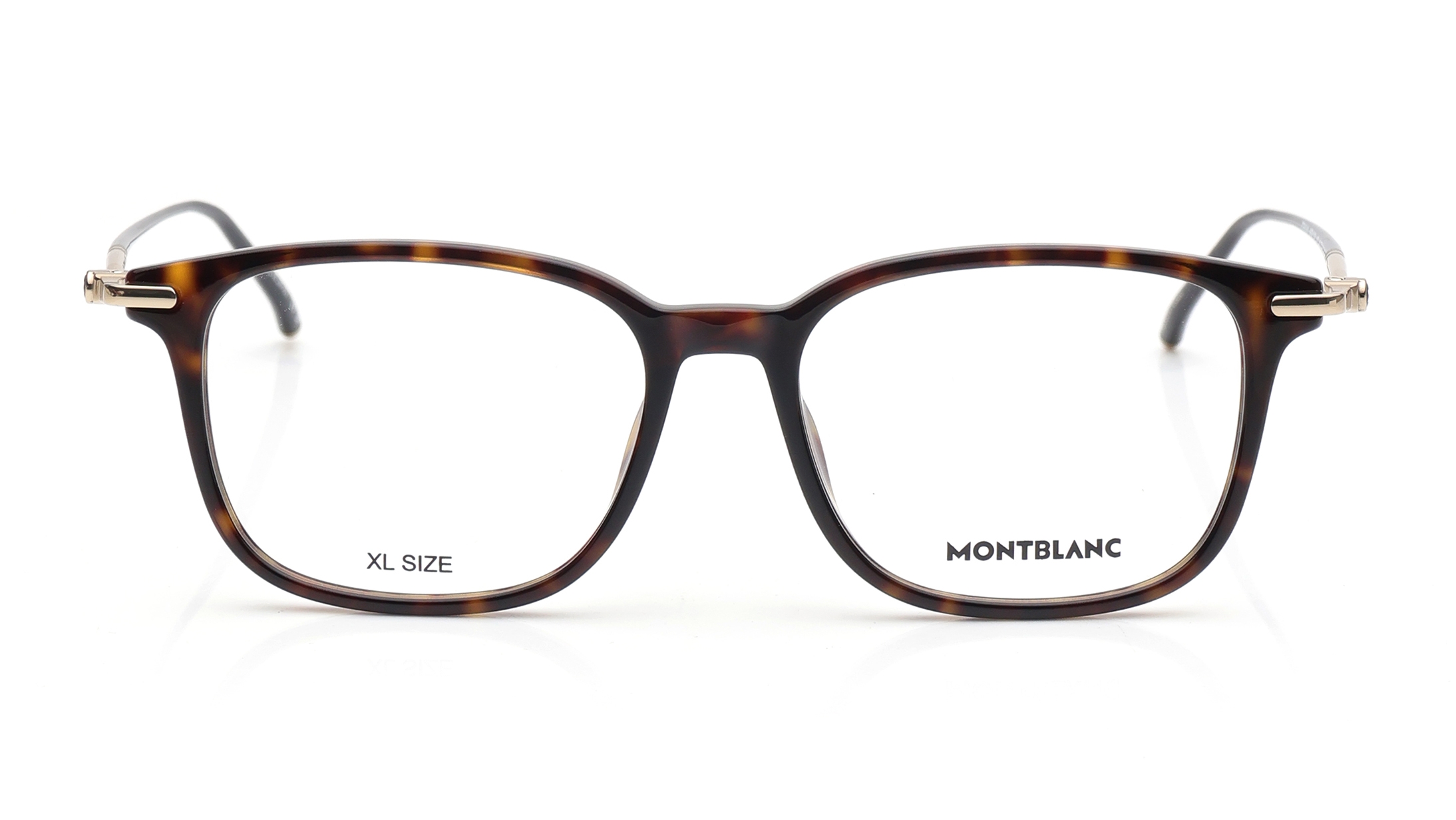 Image 1 of Havana Square Eyeglasses for Men from Montblanc Available at Titan Eye+