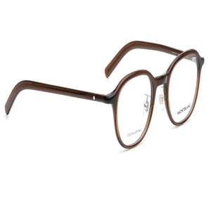 Image 2 of Brown Round Eyeglasses for Men from Montblanc Available at Titan Eye+