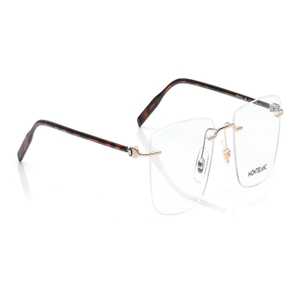 Image 2 of Gold Rectangle Eyeglasses for Men from Montblanc Available at Titan Eye+