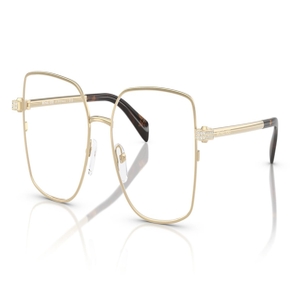 Image 2 of Gold Square Eyeglasses for Women from Michael Kors Available at Titan Eye+