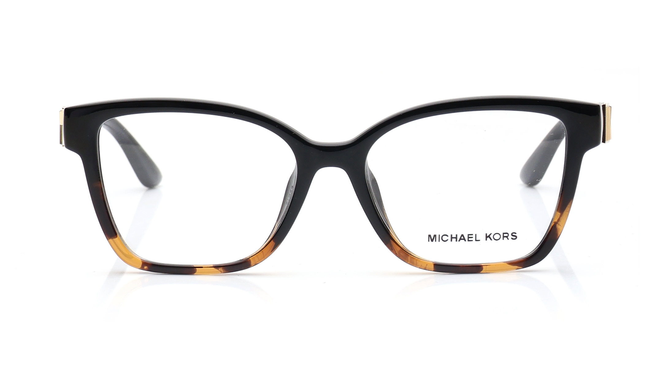 Image 1 of Transparent Rectangle Eyeglasses for Women from Michael Kors Available at Titan Eye+