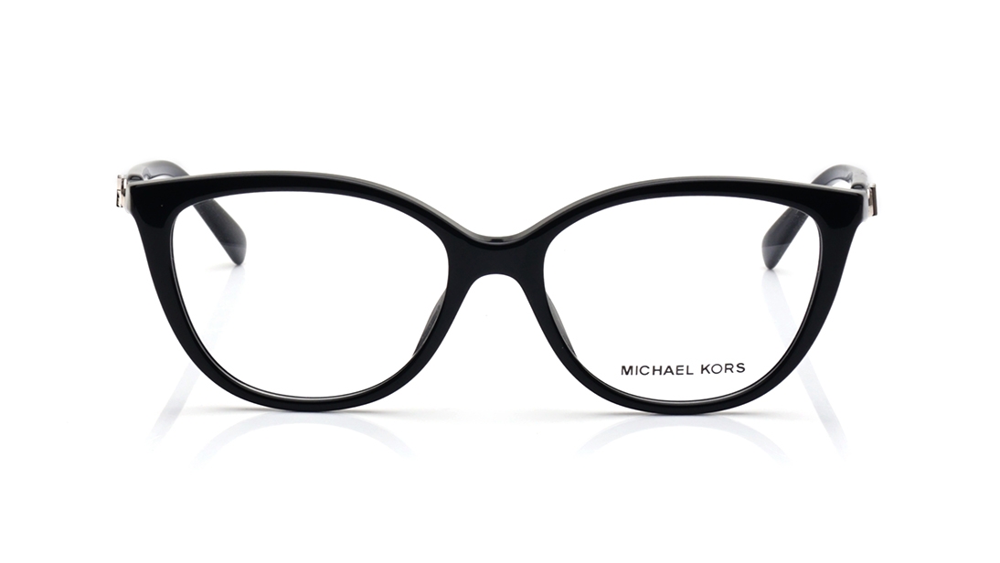 Image 1 of Black CatEye Eyeglasses for Men from Michael Kors Available at Titan Eye+