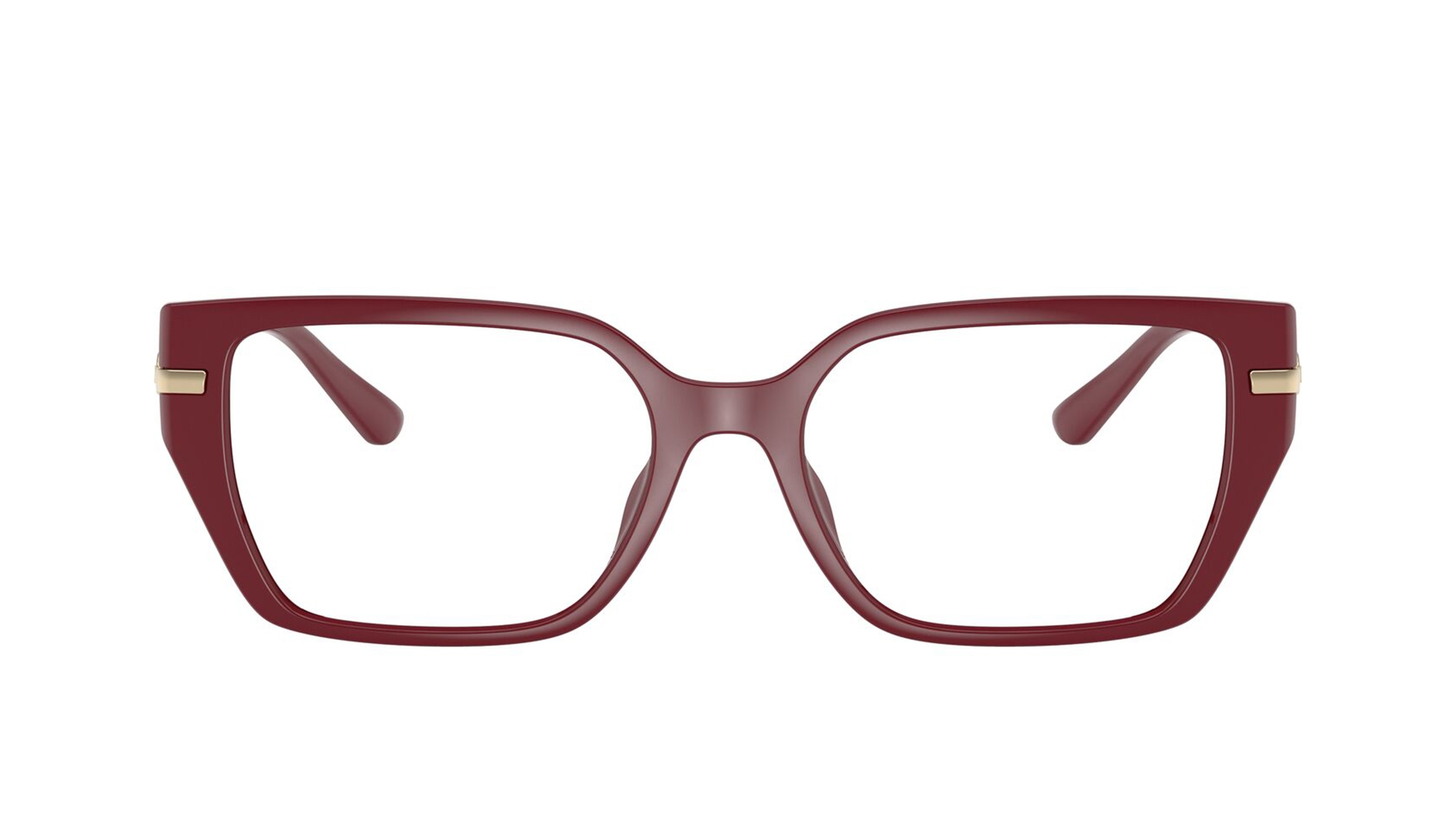 Image 1 of Red Rectangle Eyeglasses for Women from Michael Kors Available at Titan Eye+