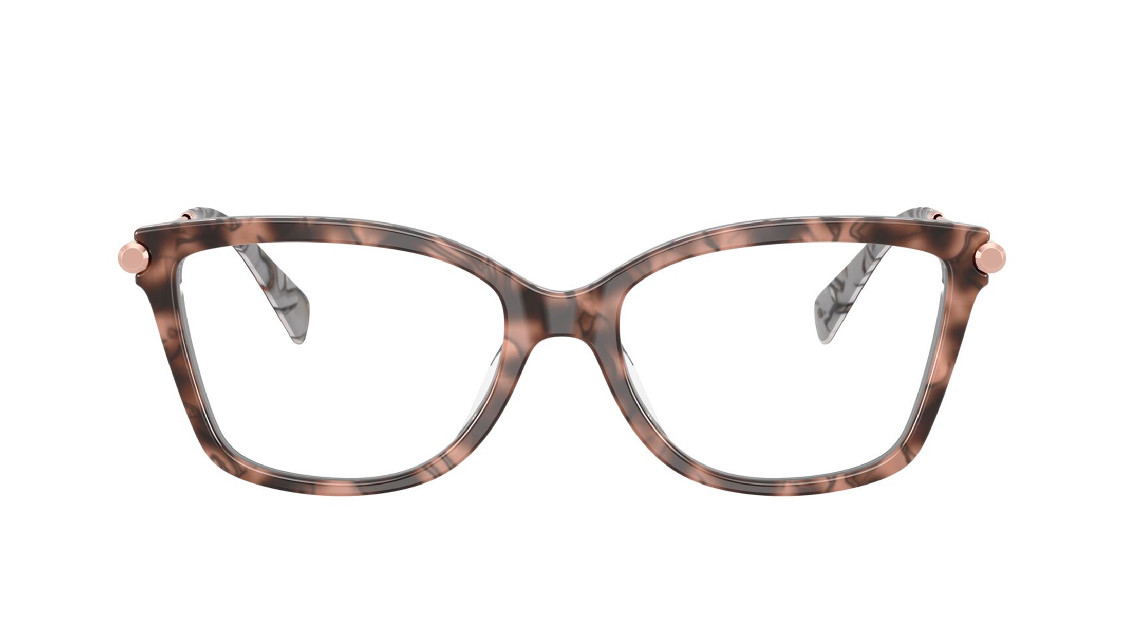 Image 1 of Pink Rectangle Eyeglasses for Women from Michael Kors Available at Titan Eye+