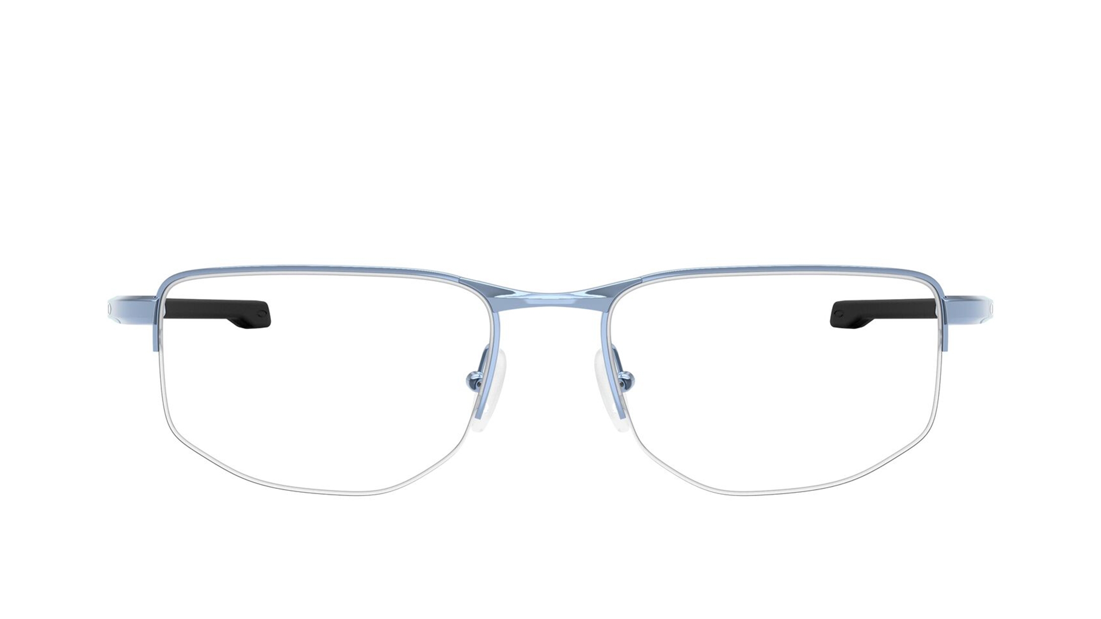 Image 1 of Grey Rectangle Eyeglasses for Men from Oakley Available at Titan Eye+