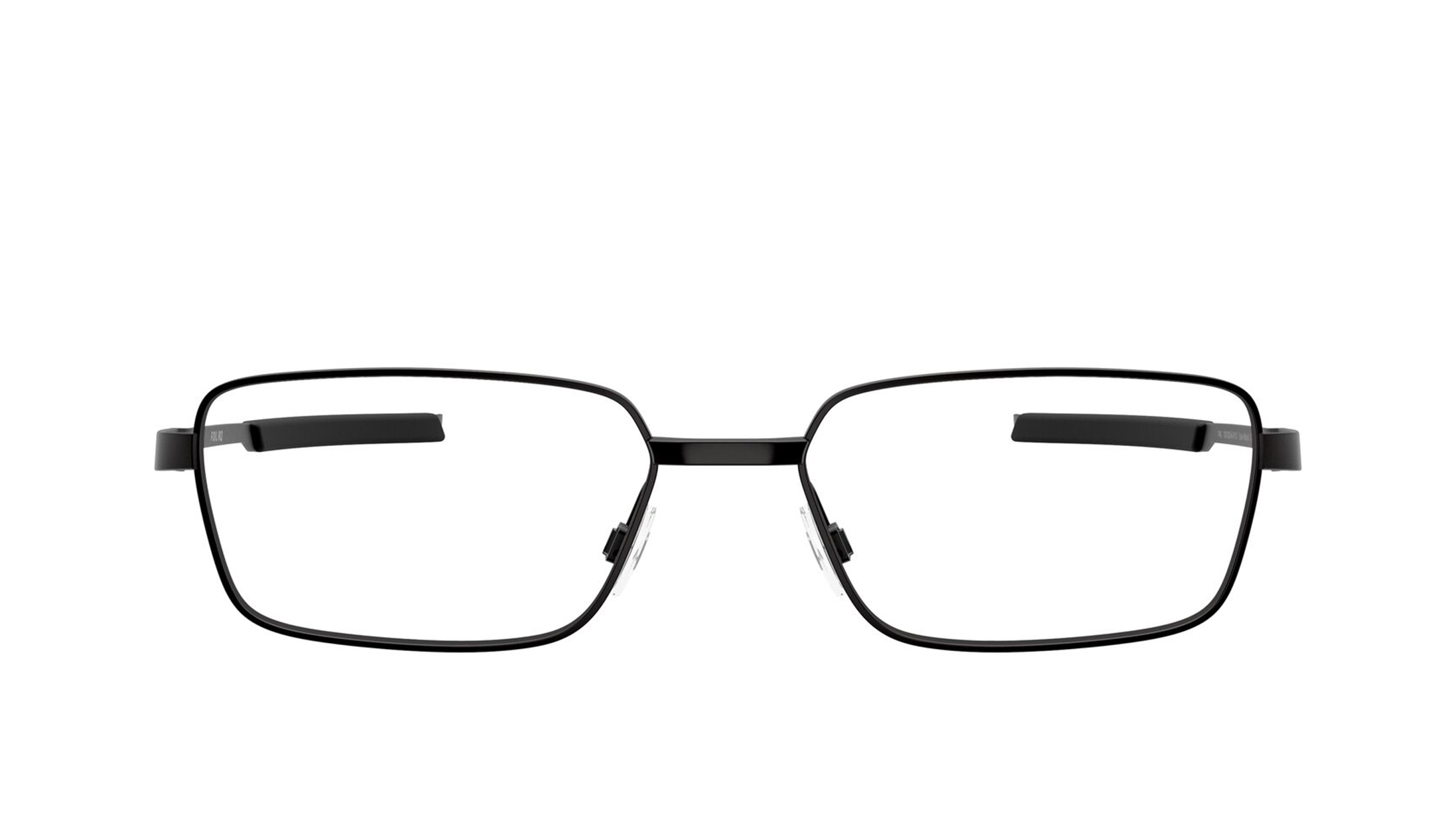 Image 1 of Black Rectangle Eyeglasses for Men from Oakley Available at Titan Eye+
