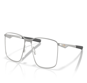Image 2 of Silver Rectangle Eyeglasses for Men from Oakley Available at Titan Eye+