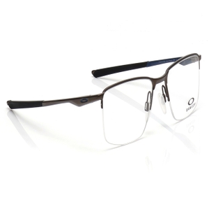 Image 2 of Brown Rectangle Eyeglasses for Men from Oakley Available at Titan Eye+