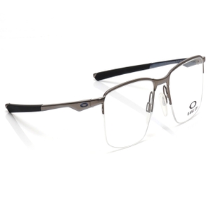 Image 2 of Gunmetal Rectangle Eyeglasses for Men from Oakley Available at Titan Eye+