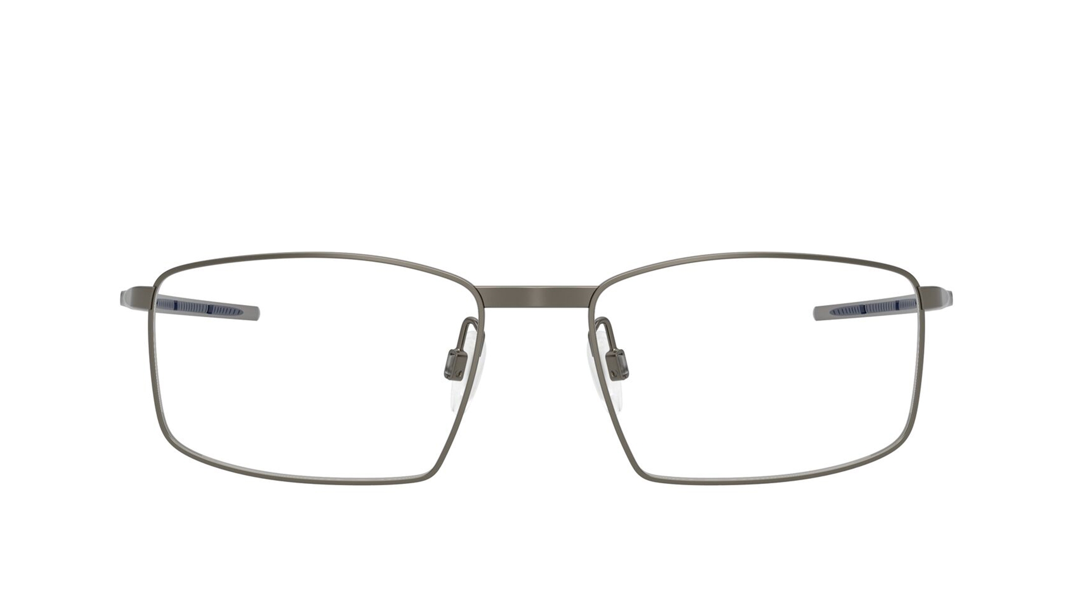 Image 1 of Grey Square Eyeglasses for Men and Women from Oakley Available at Titan Eye+
