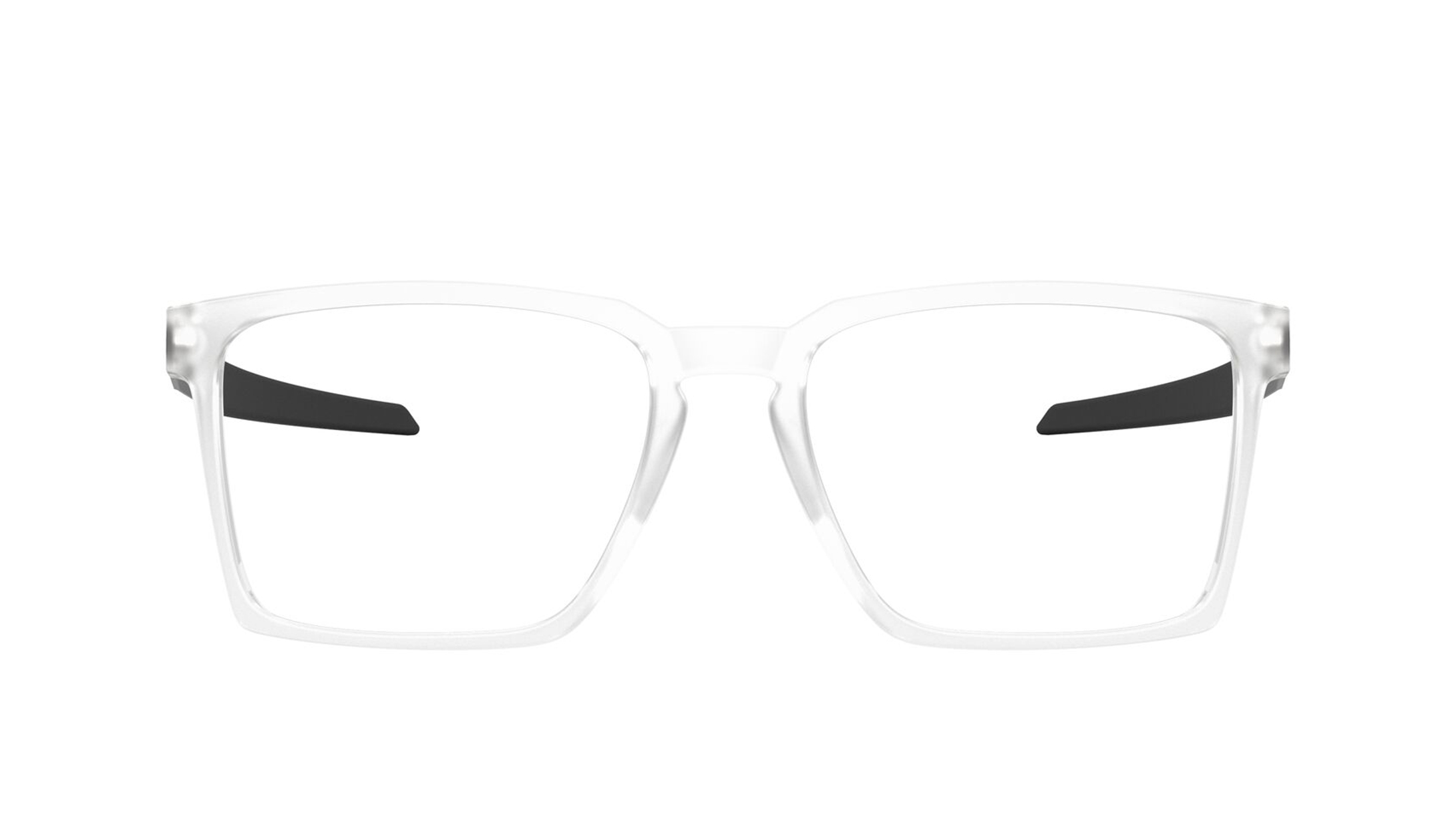 Image 1 of Transparent Rectangle Eyeglasses for Men from Oakley Available at Titan Eye+