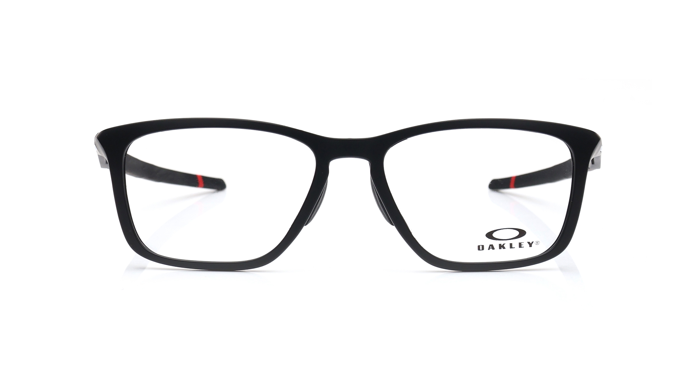 Image 1 of Black Rectangle Eyeglasses for Men from Oakley Available at Titan Eye+