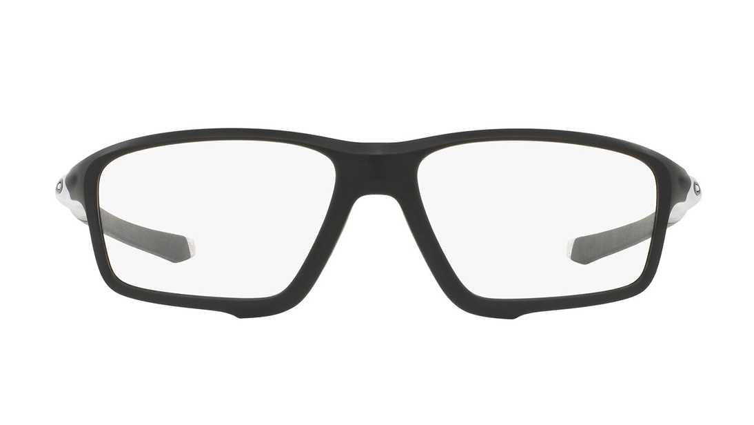Image 1 of Black Rectangle Eyeglasses for Men from Oakley Available at Titan Eye+