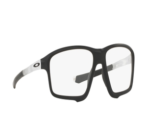 Image 2 of Black Rectangle Eyeglasses for Men from Oakley Available at Titan Eye+