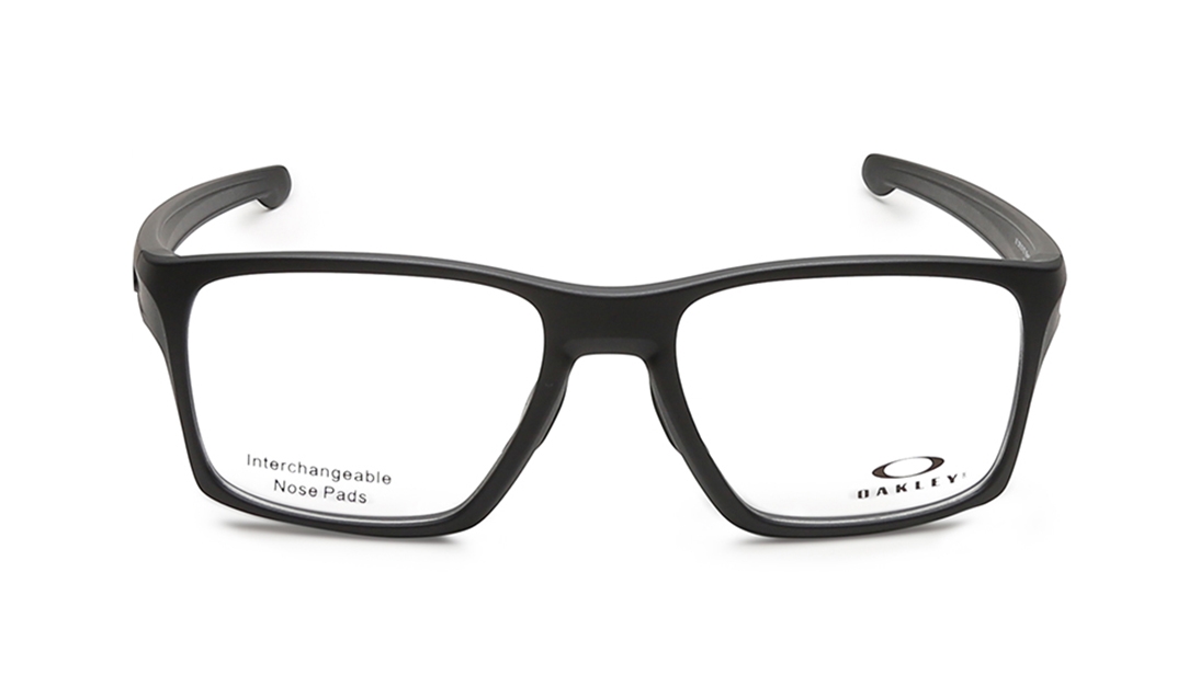 Image 1 of Black Square Eyeglasses for Men from Oakley Available at Titan Eye+