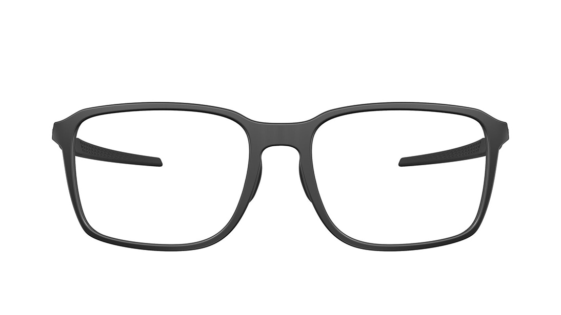 Image 1 of Grey Rectangle Eyeglasses for Men from Oakley Available at Titan Eye+