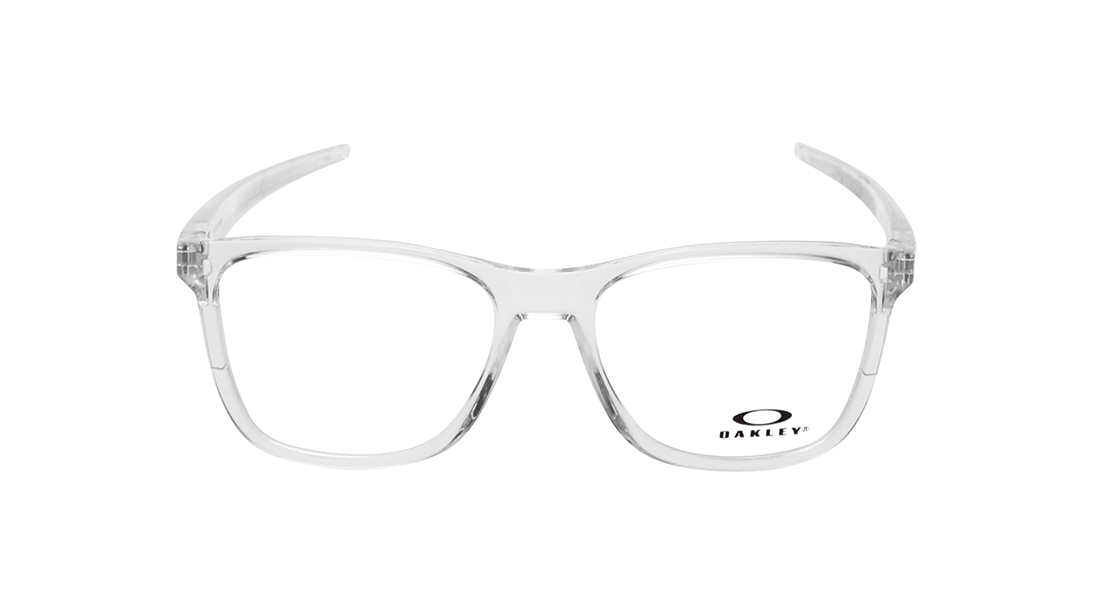 Image 1 of White Rectangle Eyeglasses for Men from Oakley Available at Titan Eye+