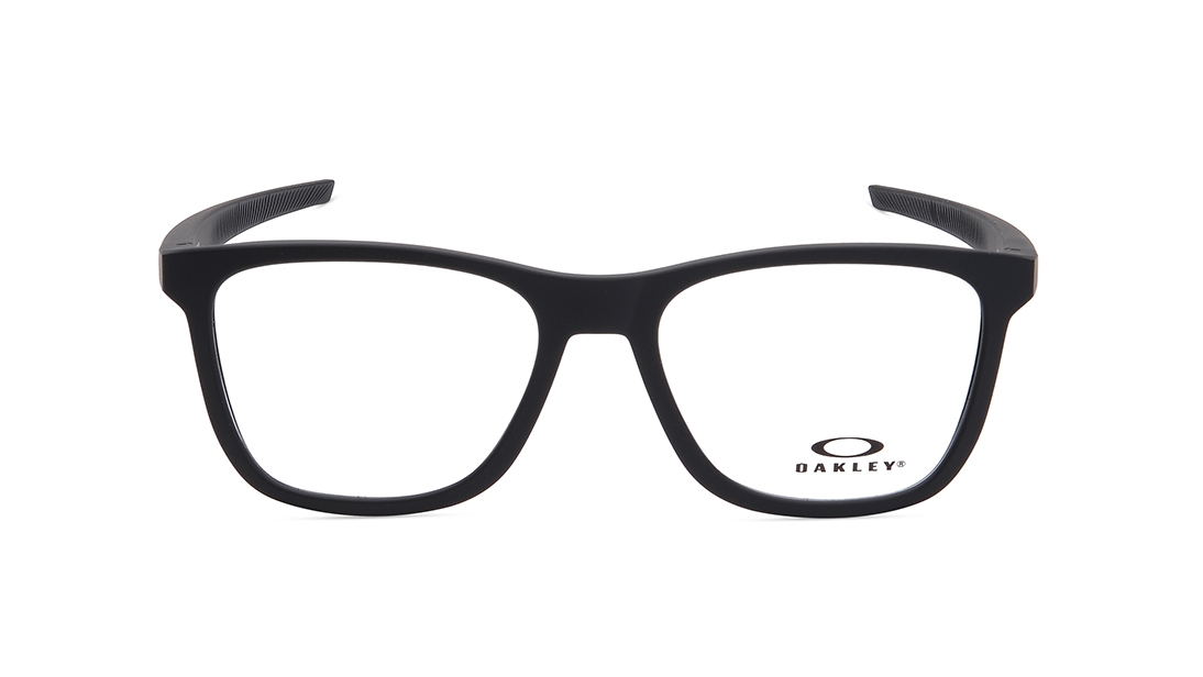 Image 1 of Black Rectangle Eyeglasses for Men from Oakley Available at Titan Eye+