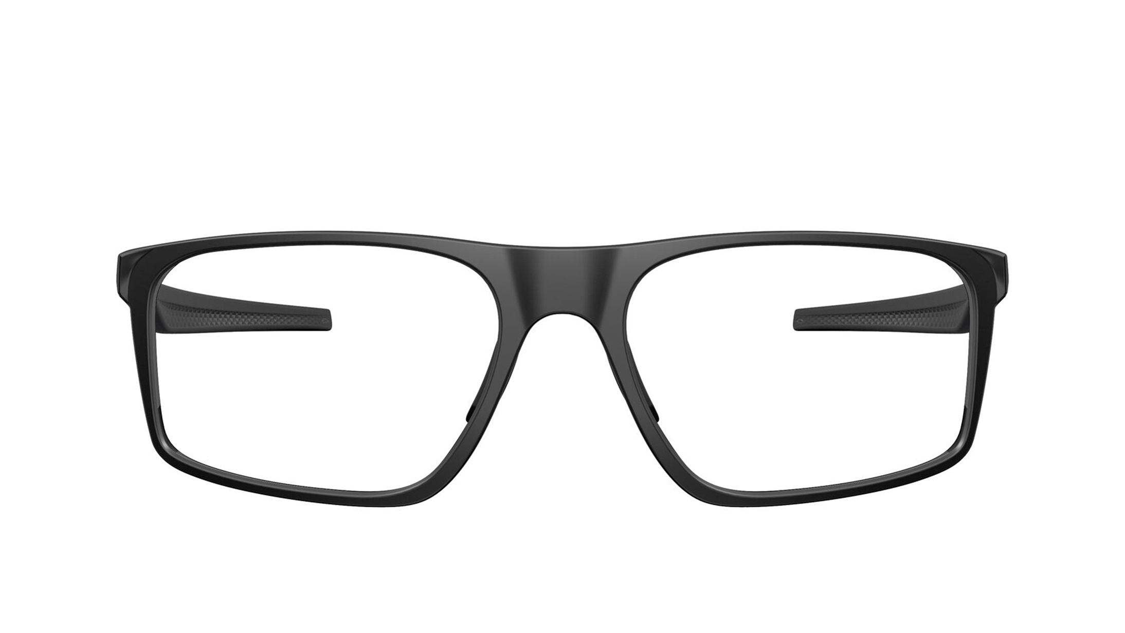Image 1 of Black Rectangle Eyeglasses for Men from Oakley Available at Titan Eye+
