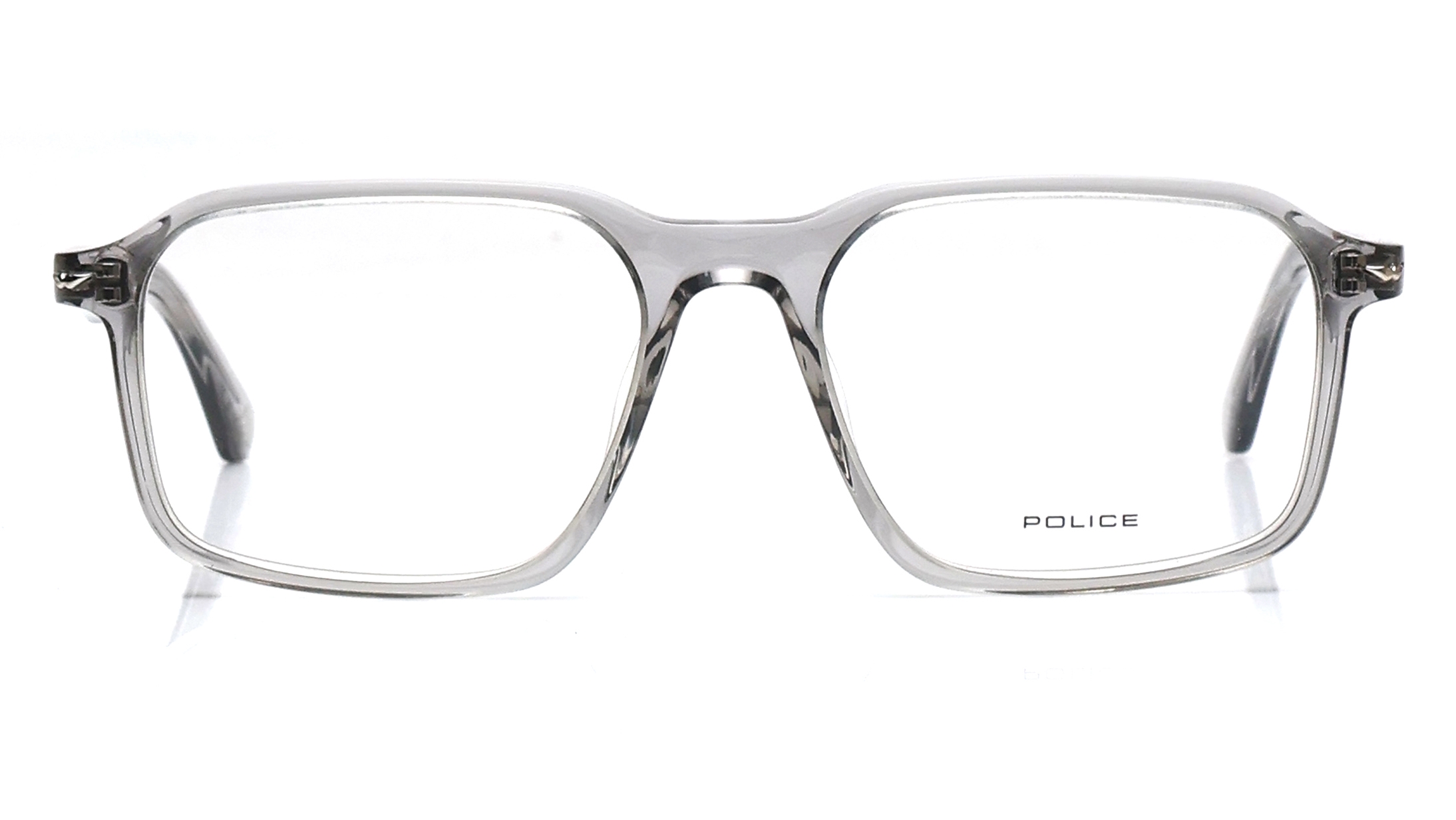 Image 1 of Grey Square Eyeglasses for Men from Police Available at Titan Eye+