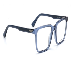 Image 2 of Blue Square Eyeglasses for Men from Police Available at Titan Eye+