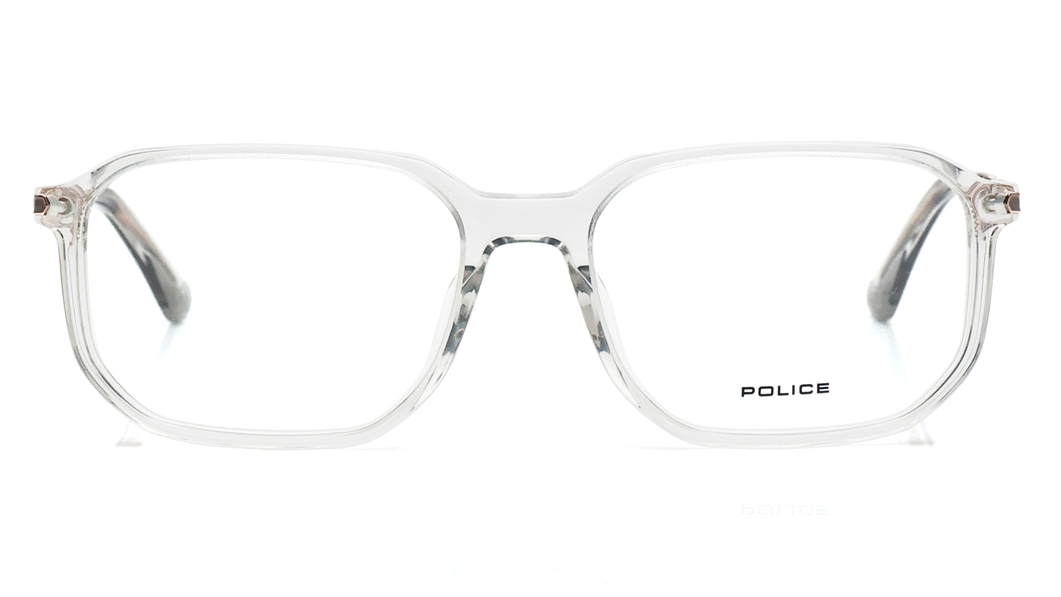 Image 1 of Crystal Square Eyeglasses for Men from Police Available at Titan Eye+