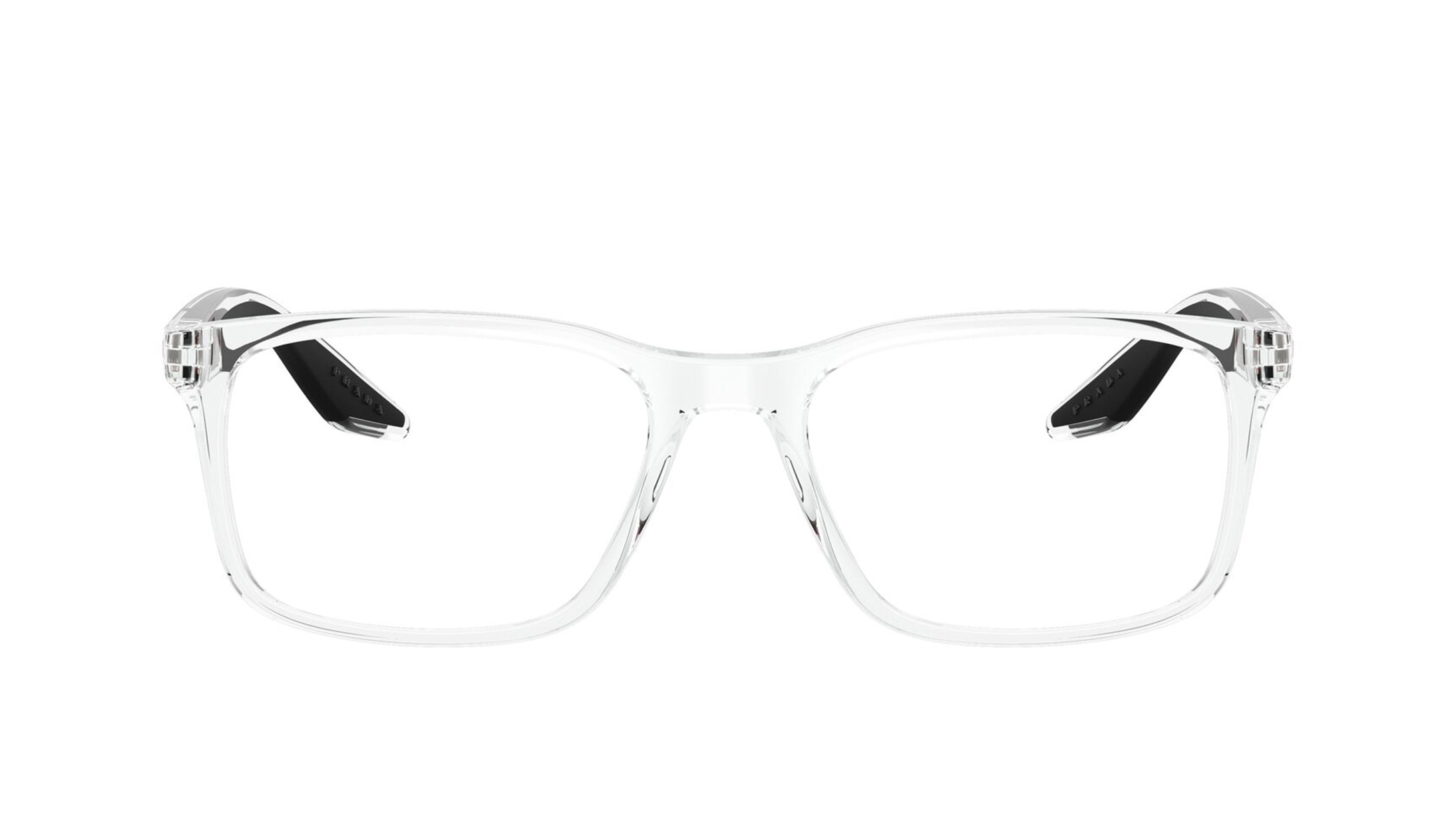 Image 1 of Transparent Pillow Eyeglasses for Men from Prada Available at Titan Eye+