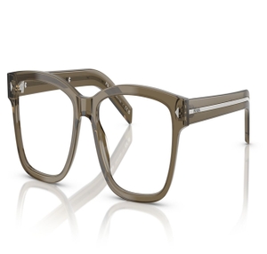 Image 2 of Olive Rectangle Eyeglasses for Men from Prada Available at Titan Eye+