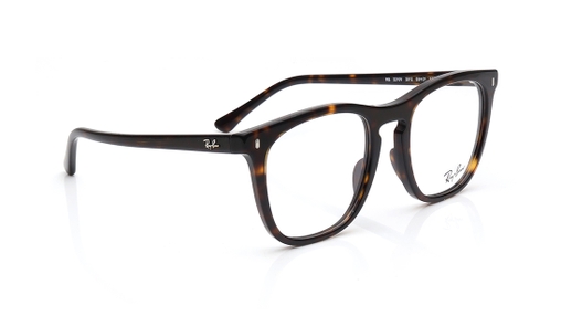 Image 2 of Havana Square Eyeglasses for Men and Women from Rayban Available at Titan Eye+
