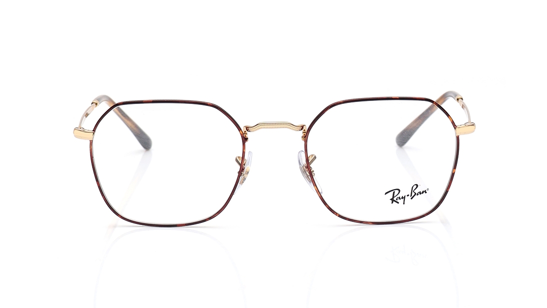 Image 1 of Brown Geometric Eyeglasses for Men and Women from Rayban Available at Titan Eye+