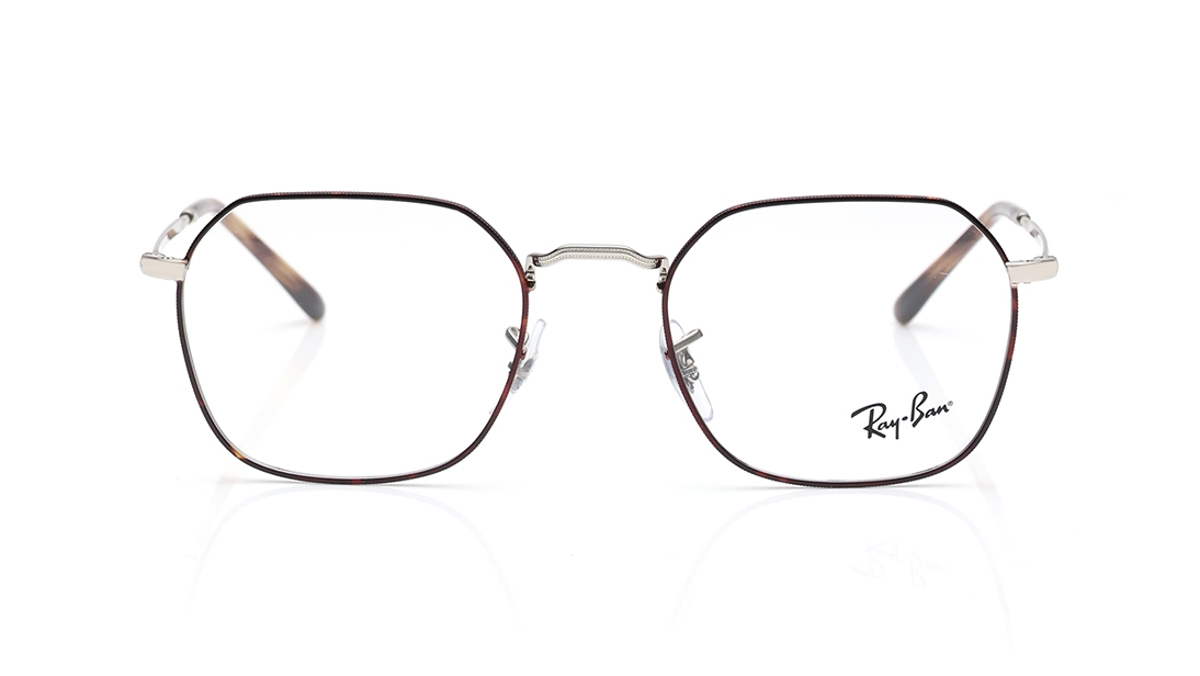 Image 1 of Brown Geometric Eyeglasses for Men and Women from Rayban Available at Titan Eye+