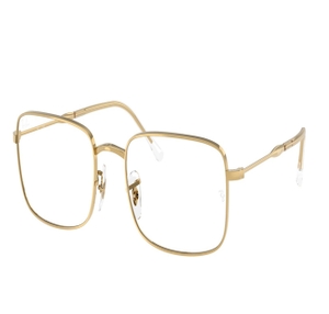 Image 2 of Gold Rectangle Eyeglasses for Men and Women from Rayban Available at Titan Eye+