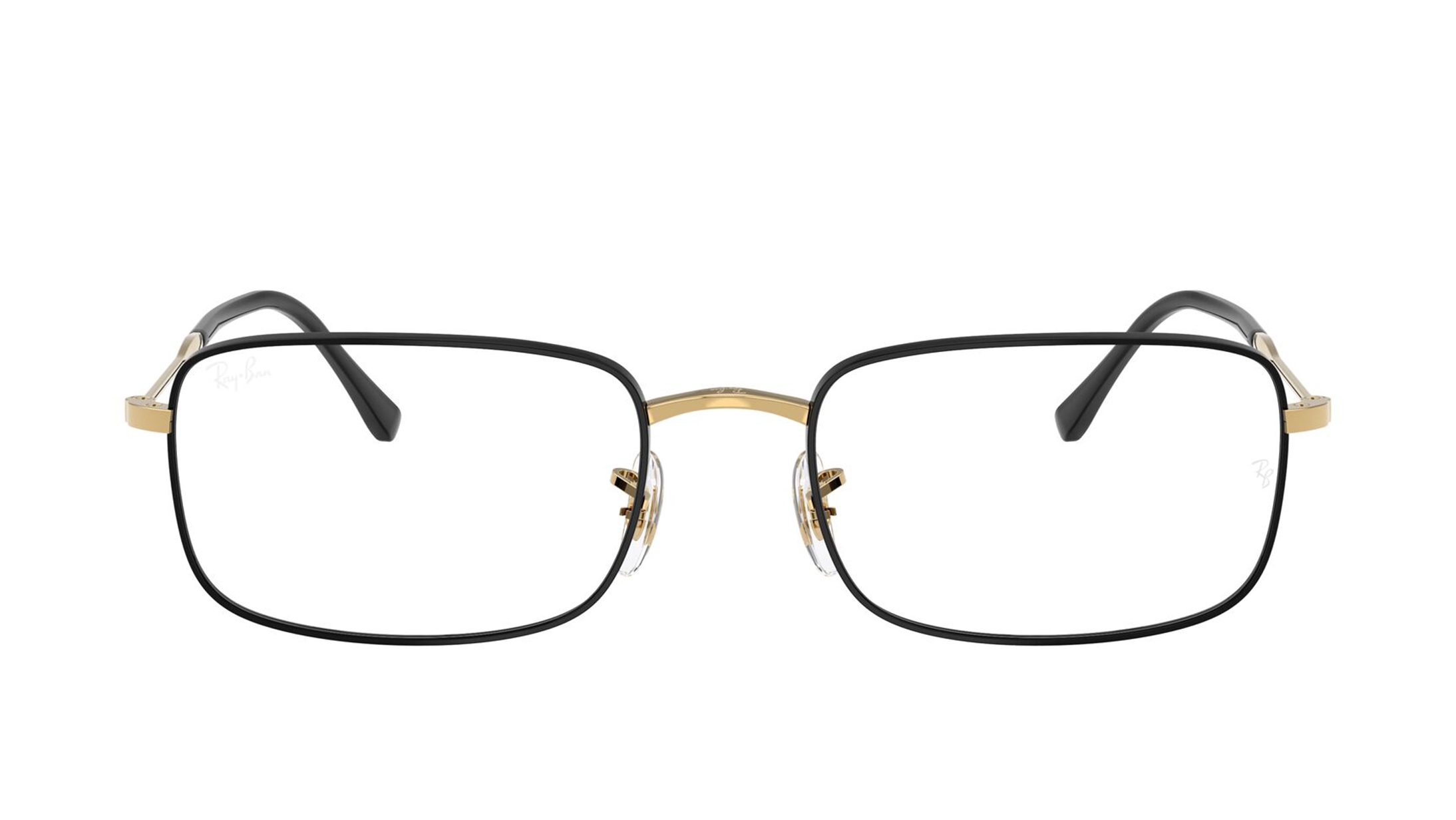 Image 1 of Black Irregular Eyeglasses for Men And Women from Rayban Available at Titan Eye+