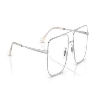 Image 2 of Silver Square Eyeglasses for Men and Women from Rayban Available at Titan Eye+