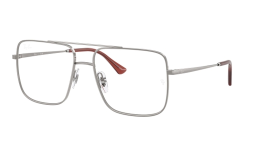 Image 2 of Silver Navigator Eyeglasses for Men and Women from Rayban Available at Titan Eye+