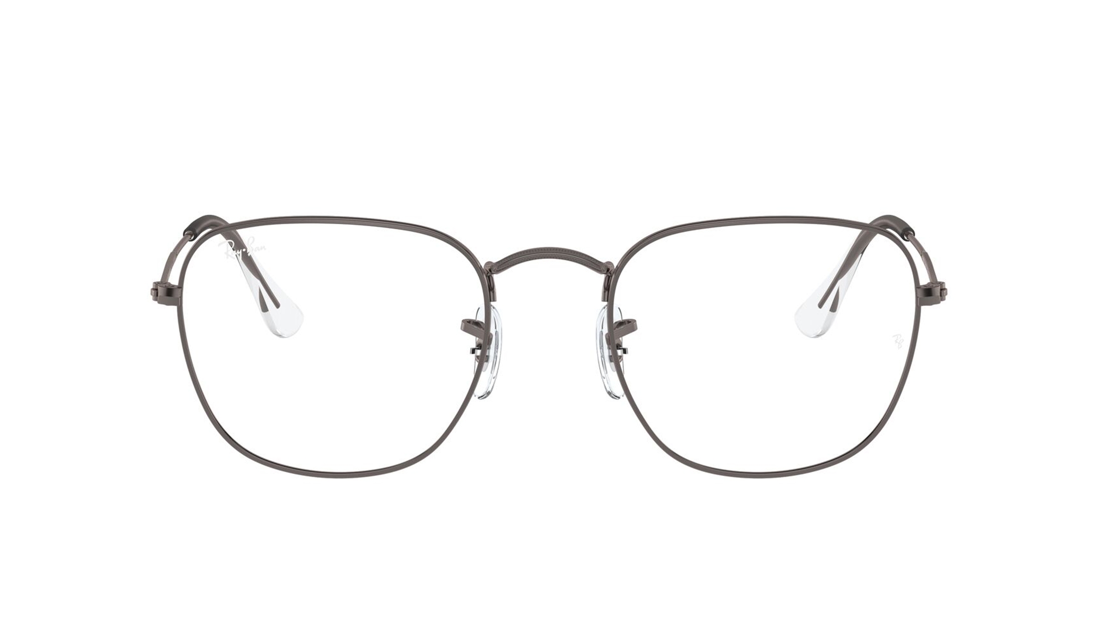 Image 1 of Gunmetal Square Eyeglasses for Men and Women from Rayban Available at Titan Eye+