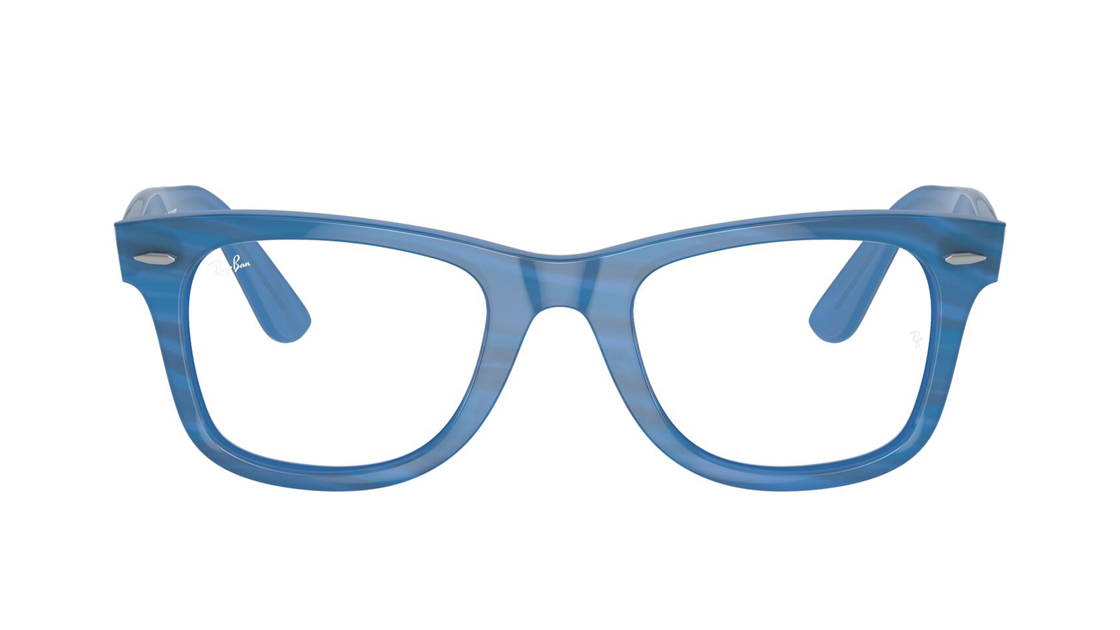Image 1 of Blue Wayfarer Eyeglasses for Men and Women from Rayban Available at Titan Eye+