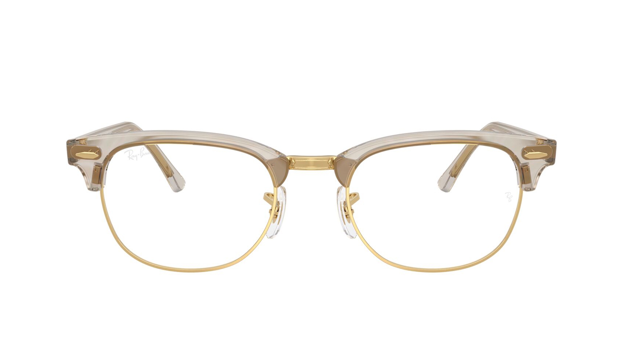 Image 1 of Grey Square Eyeglasses for Men and Women from Rayban Available at Titan Eye+