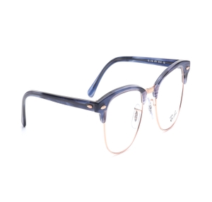 Image 2 of Blue Clubmaster Eyeglasses for Men and Women from Rayban Available at Titan Eye+