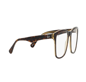 Image 2 of Havana Square Eyeglasses for Men and Women from Rayban Available at Titan Eye+