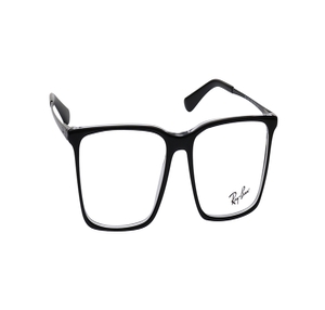 Image 2 of Black Square Eyeglasses for Men from Rayban Available at Titan Eye+
