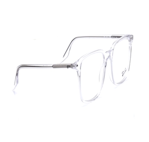 Image 2 of Transparent Rectangle Eyeglasses for Men and Women from Rayban Available at Titan Eye+
